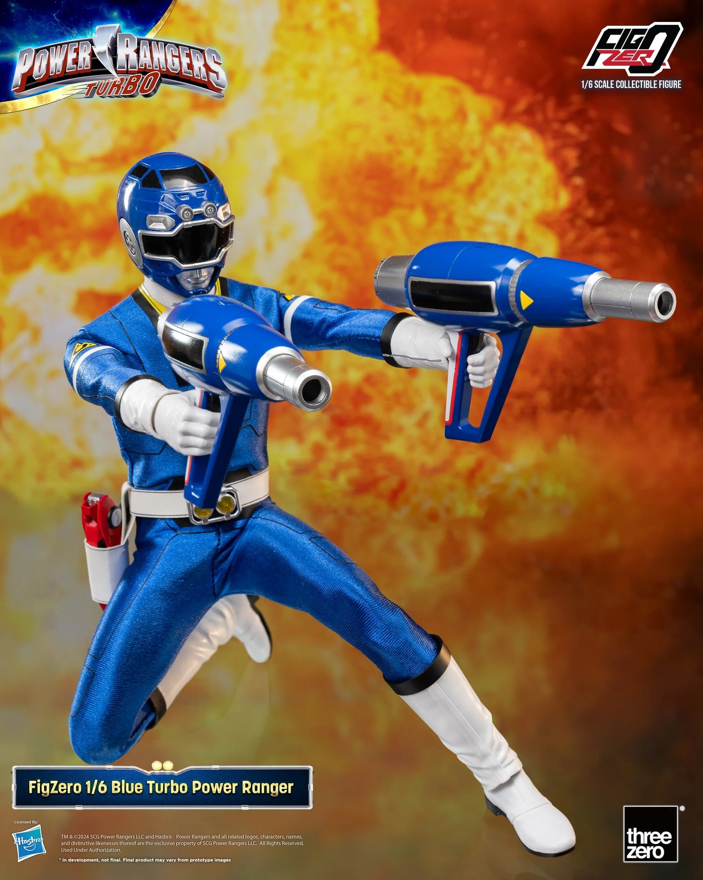 30-12-2024 [PreOrder預訂-數量有限，額滿即止]Threezero FigZero 1/6 Blue Turbo Power Rangers