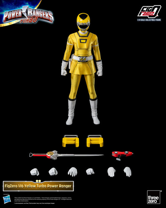 30-12-2024 [PreOrder預訂-數量有限，額滿即止]Threezero FigZero 1/6 Yellow Turbo Power Rangers