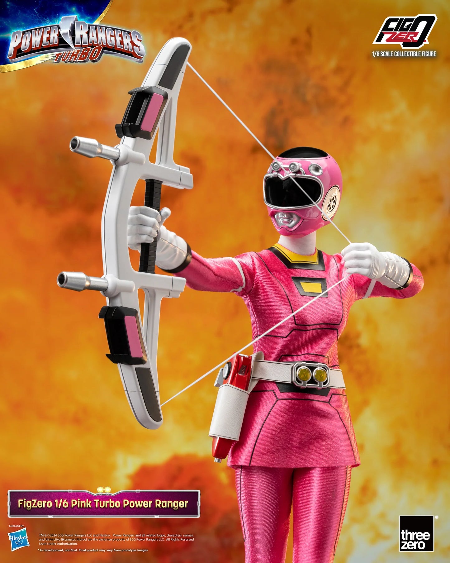 30-12-2024 [PreOrder預訂-數量有限，額滿即止]Threezero FigZero 1/6 Pink Turbo Power Rangers