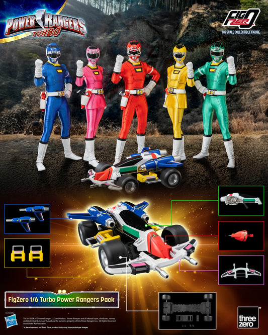 30-12-2024 [PreOrder預訂-數量有限，額滿即止]Threezero FigZero 1/6 Turbo Power Rangers Pack