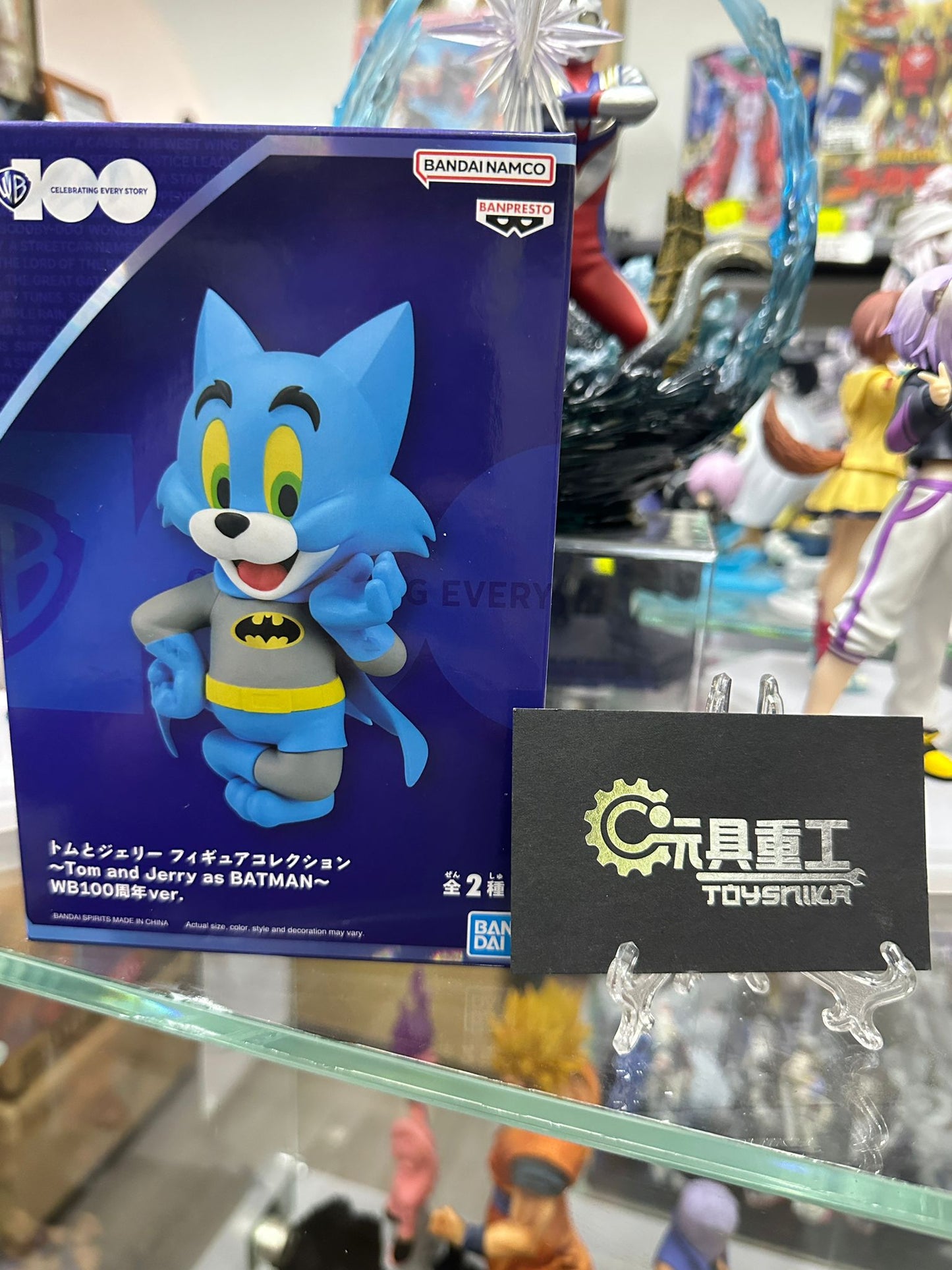 景品 華納兄弟100週年] 湯姆與謝利系列 湯姆 蝙蝠俠造型 TOM AND JERRY FIGURE COLLECTION～TOM AND JERRY AS BATMAN～WB100TH ANNIVERSARY VER.(A:TOM)